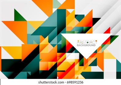 Triangle pattern design background. Vector business or technology presentation template, brochure or flyer pattern, or geometric web banner