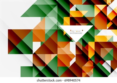 Triangle pattern design background. Vector business or technology presentation template, brochure or flyer pattern, or geometric web banner