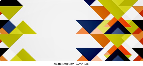 Triangle pattern design background. Vector business or technology presentation template, brochure or flyer pattern, or geometric web banner