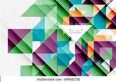 Triangle pattern design background. Vector business or technology presentation template, brochure or flyer pattern, or geometric web banner