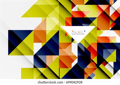 Triangle pattern design background. Vector business or technology presentation template, brochure or flyer pattern, or geometric web banner