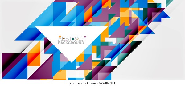 Triangle pattern design background. Vector business or technology presentation template, brochure or flyer pattern, or geometric web banner