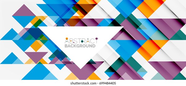Triangle pattern design background. Vector business or technology presentation template, brochure or flyer pattern, or geometric web banner