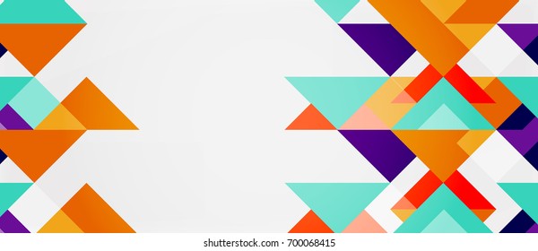 Triangle pattern design background. Vector business or technology presentation template, brochure or flyer pattern, or geometric web banner