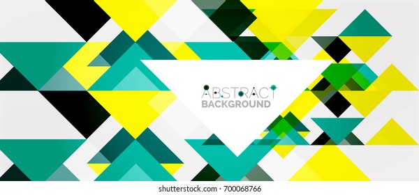 Triangle pattern design background. Vector business or technology presentation template, brochure or flyer pattern, or geometric web banner