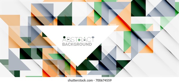 Triangle pattern design background. Vector business or technology presentation template, brochure or flyer pattern, or geometric web banner