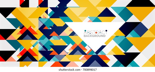 Triangle pattern design background. Vector business or technology presentation template, brochure or flyer pattern, or geometric web banner