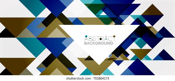 Triangle pattern design background. Vector business or technology presentation template, brochure or flyer pattern, or geometric web banner