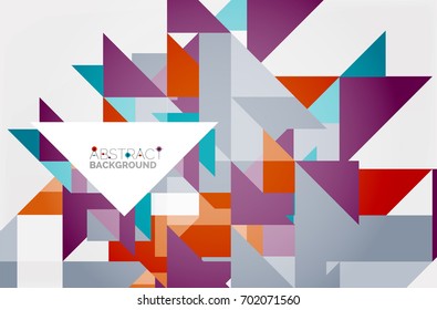 Triangle pattern design background. Vector business or technology presentation template, brochure or flyer pattern, or geometric web banner