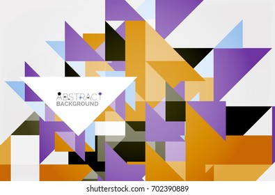 Triangle pattern design background. Vector business or technology presentation template, brochure or flyer pattern, or geometric web banner