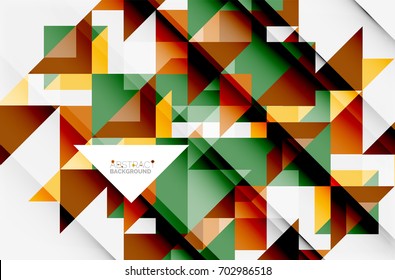Triangle pattern design background. Vector business or technology presentation template, brochure or flyer pattern, or geometric web banner
