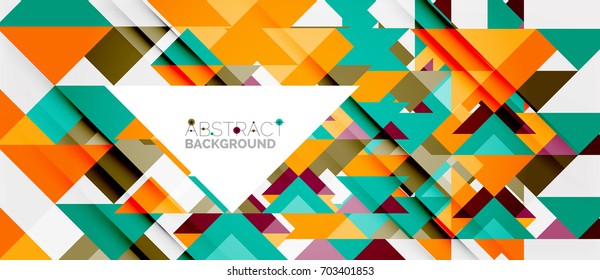 Triangle pattern design background. Vector business or technology presentation template, brochure or flyer pattern, or geometric web banner