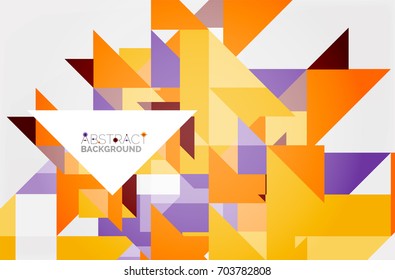 Triangle pattern design background. Vector business or technology presentation template, brochure or flyer pattern, or geometric web banner