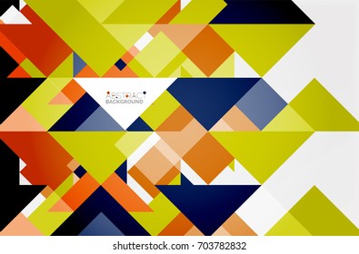 Triangle pattern design background. Vector business or technology presentation template, brochure or flyer pattern, or geometric web banner