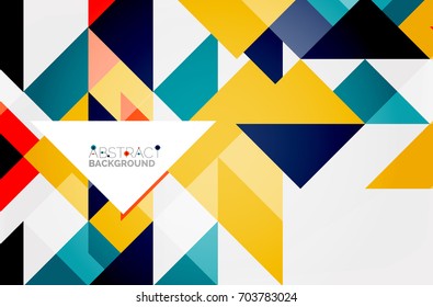 Triangle pattern design background. Vector business or technology presentation template, brochure or flyer pattern, or geometric web banner