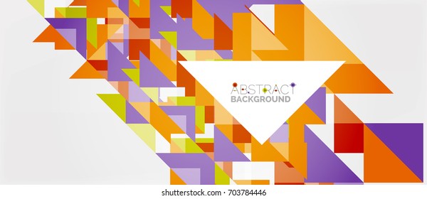 Triangle pattern design background. Vector business or technology presentation template, brochure or flyer pattern, or geometric web banner