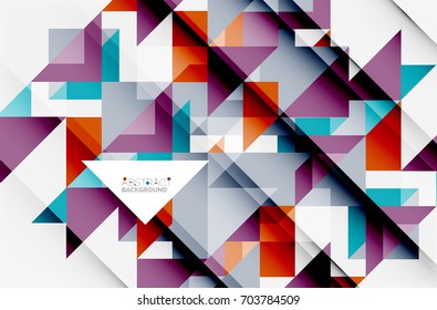 Triangle pattern design background. Vector business or technology presentation template, brochure or flyer pattern, or geometric web banner