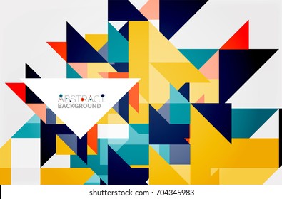 Triangle pattern design background. Vector business or technology presentation template, brochure or flyer pattern, or geometric web banner