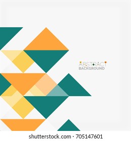 Plano de fundo de design de padrão de triângulo. Modelo de apresentação vetorial de negócios ou tecnologia, brochura ou padrão de panfleto ou banner geométrico da Web