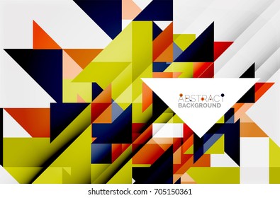 Triangle pattern design background. Vector business or technology presentation template, brochure or flyer pattern, or geometric web banner