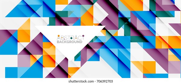 Triangle pattern design background. Vector business or technology presentation template, brochure or flyer pattern, or geometric web banner