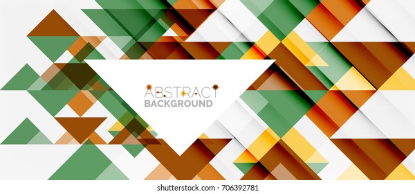 Triangle pattern design background. Vector business or technology presentation template, brochure or flyer pattern, or geometric web banner