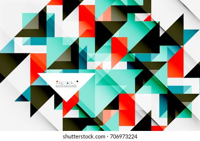 Triangle pattern design background. Vector business or technology presentation template, brochure or flyer pattern, or geometric web banner