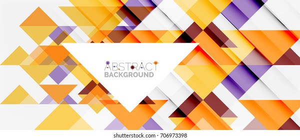 Triangle pattern design background. Vector business or technology presentation template, brochure or flyer pattern, or geometric web banner