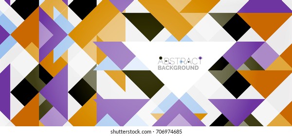 Triangle pattern design background. Vector business or technology presentation template, brochure or flyer pattern, or geometric web banner