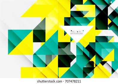 Plano de fundo de design de padrão de triângulo. Modelo de apresentação vetorial de negócios ou tecnologia, brochura ou padrão de panfleto ou banner geométrico da Web