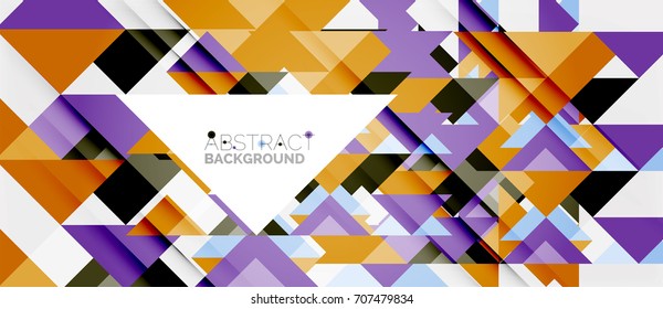 Triangle pattern design background. Vector business or technology presentation template, brochure or flyer pattern, or geometric web banner