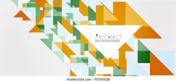 Fondo de diseño de patrón triangular. Plantilla de presentación de vectores de negocios o tecnología, patrón de folletos o volantes, o banner web geométrico