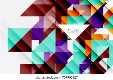 Triangle pattern design background. Vector business or technology presentation template, brochure or flyer pattern, or geometric web banner