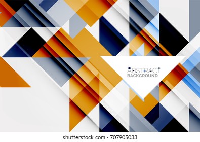 Triangle pattern design background. Vector business or technology presentation template, brochure or flyer pattern, or geometric web banner