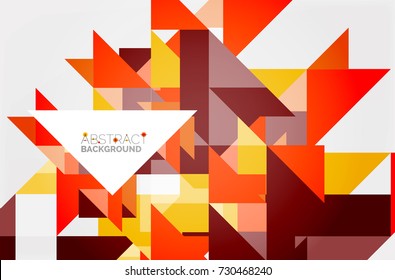 Triangle pattern design background. Vector business or technology presentation template, brochure or flyer pattern, or geometric web banner