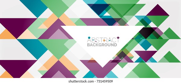 Triangle pattern design background. Vector business or technology presentation template, brochure or flyer pattern, or geometric web banner