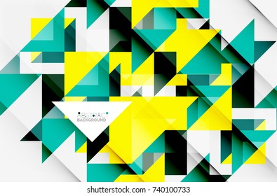 Triangle pattern design background. Vector business or technology presentation template, brochure or flyer pattern, or geometric web banner