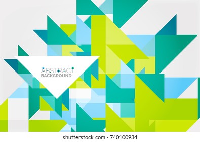 Triangle pattern design background. Vector business or technology presentation template, brochure or flyer pattern, or geometric web banner