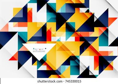 Triangle pattern design background. Vector business or technology presentation template, brochure or flyer pattern, or geometric web banner
