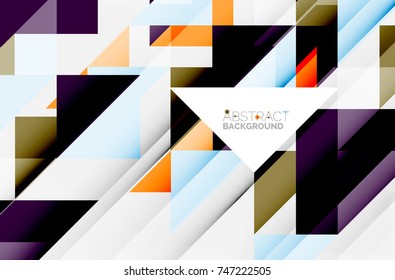 Triangle pattern design background. Vector business or technology presentation template, brochure or flyer pattern, or geometric web banner