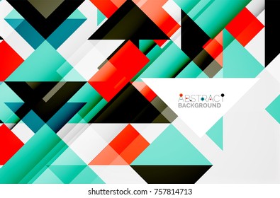 Triangle pattern design background. Vector business or technology presentation template, brochure or flyer pattern, or geometric web banner