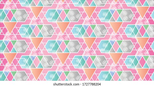 triangle pattern design with gradations of color. abstract patterns for home decor printing