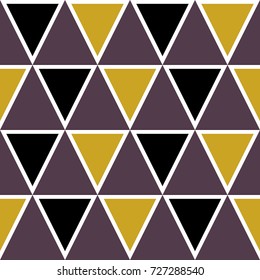 Triangle Pattern Design, Seamless Retro Trendy background, 1960s, 1970s, 1990s fashion style

