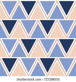 Triangle Pattern Design, Seamless Retro Trendy background, 1960s, 1970s, 1990s fashion style

