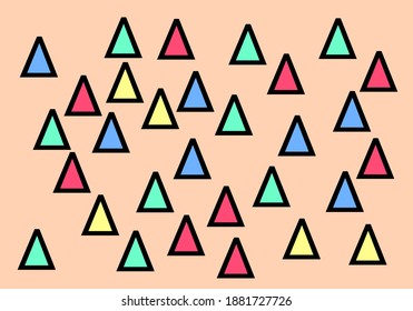 Triangle pattern design.vector background design good for fashion or etc