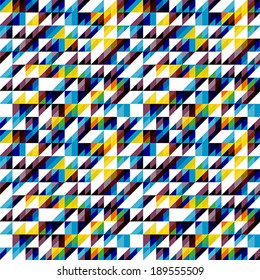 Triangle pattern including seamless sample in swatch panel