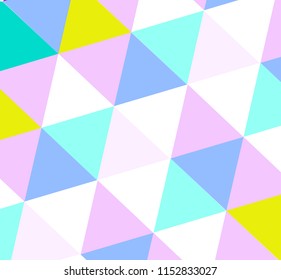 Triangle pattern in light color shades illustration background