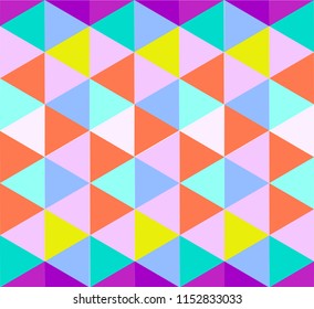 Triangle pattern in light color shades illustration background