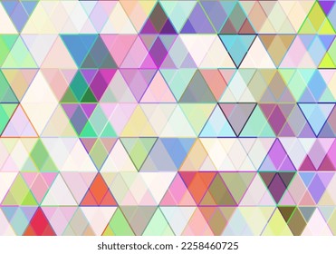 tecnología de vidrio teñido de mosaico de patrón triangular fondo de arte moderno para banner publicitario, folleto, página de aterrizaje del sitio web, pasos vectoriales de portada de cuaderno.