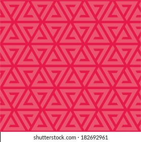 Triangle pattern (red, pink) 